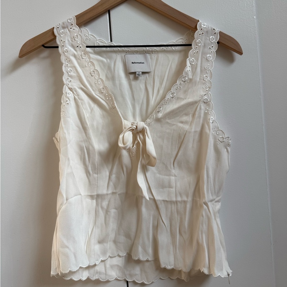 Reformation Marlena Top - Cream : New